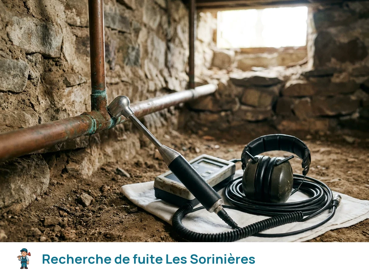 Recherche de fuite à Les Sorinières