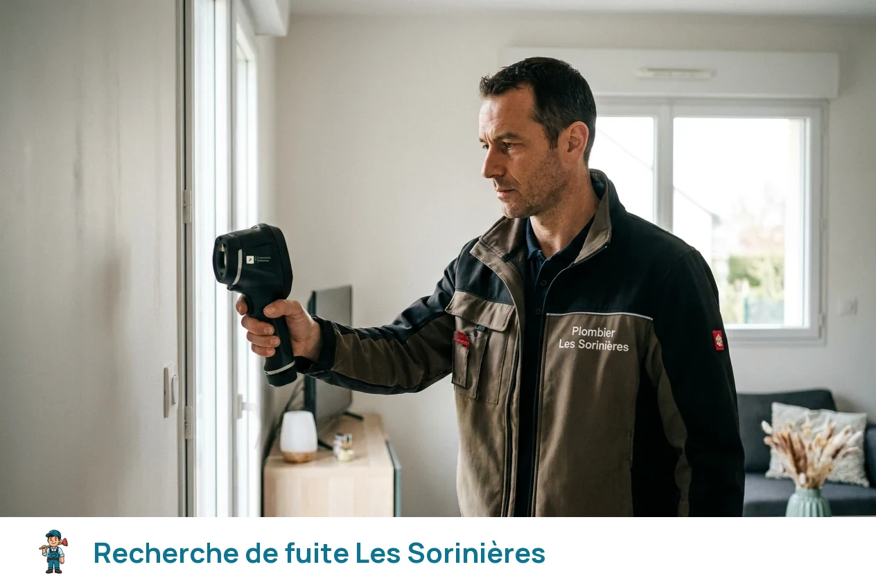 Recherche de fuite à Les Sorinières