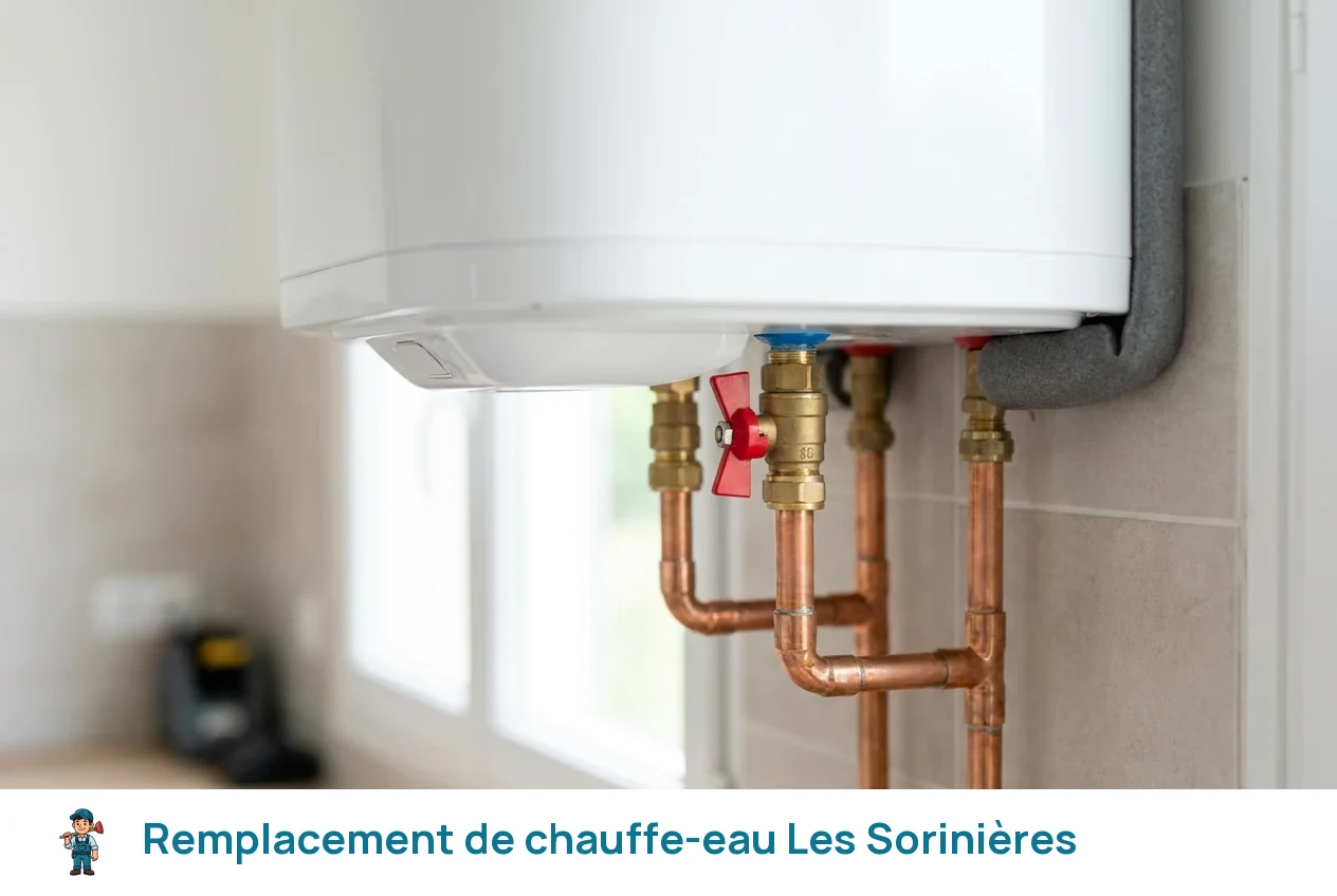 Remplacement de chauffe-eau à Les Sorinières