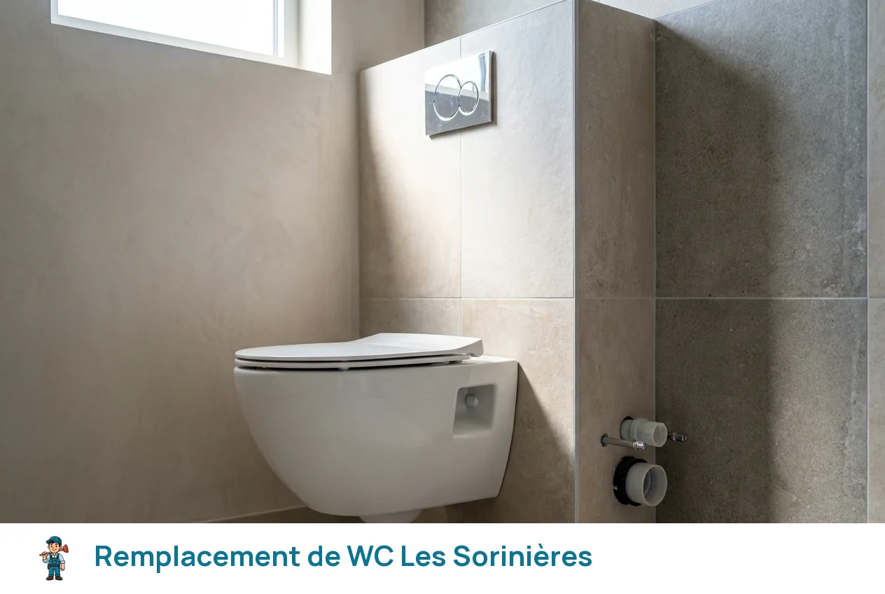 Remplacement de WC à Les Sorinières