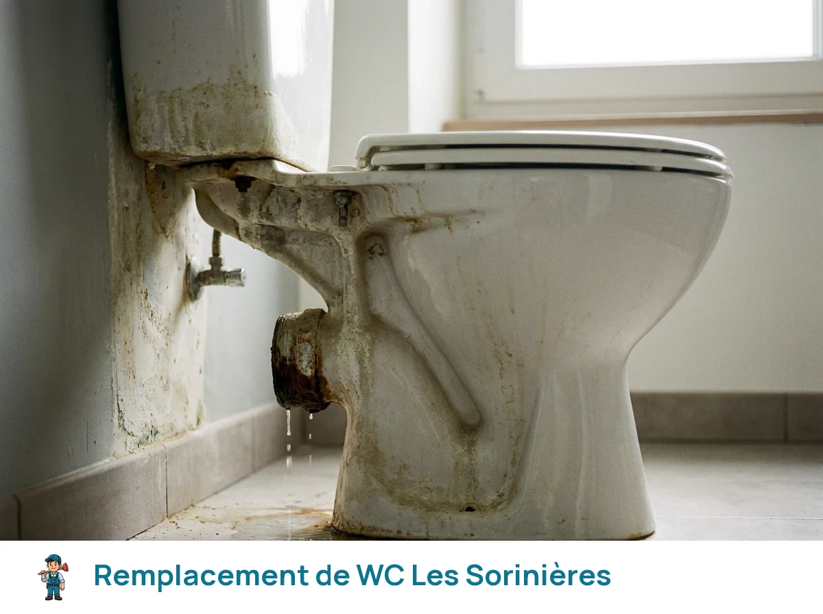 Remplacement de WC à Les Sorinières