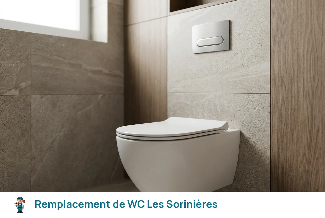 Remplacement de WC à Les Sorinières