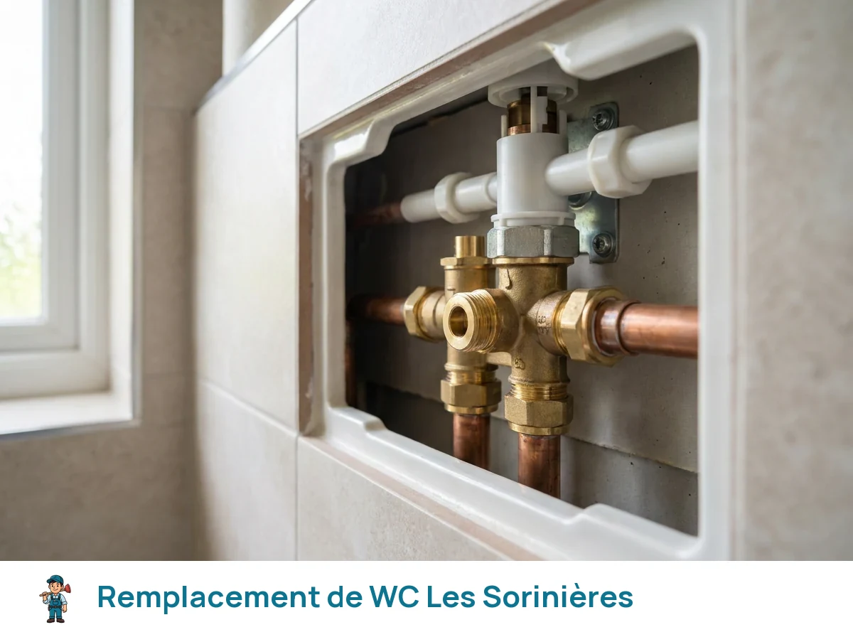 Remplacement de WC à Les Sorinières